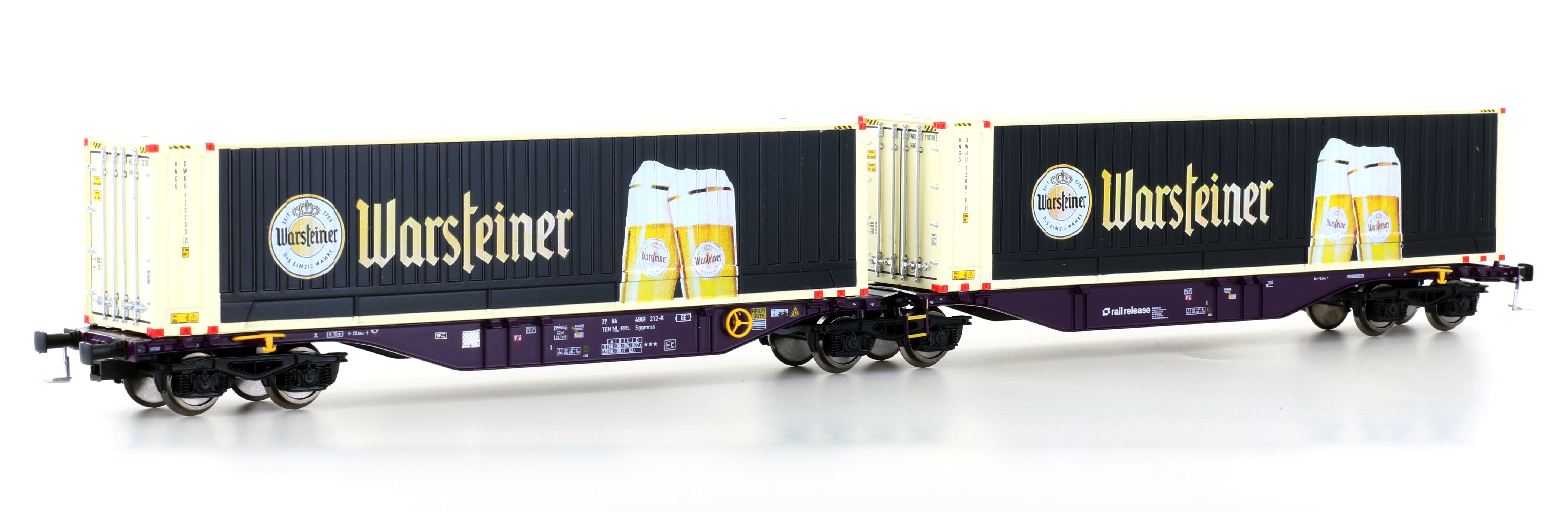 Mehano 28399 - Containerwagen Sggmrss'90 RailRelea