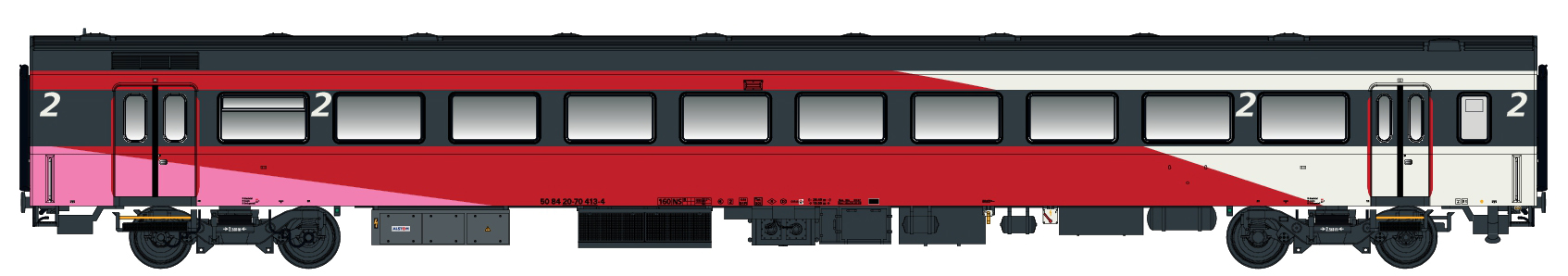 LS Models LS44057-2 - Personenwagen ICRm 2.Kl. B N