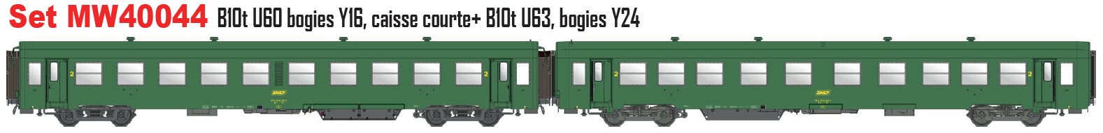 Models World MW40044 - 2er Set Personenwagen USI B