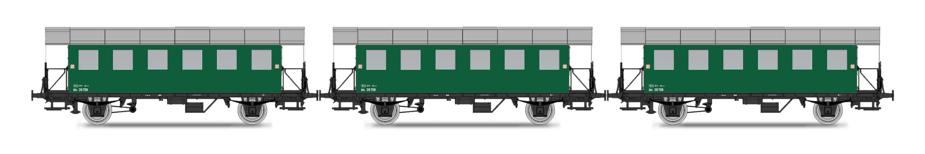 Jägerndorfer JC77200 - 3er Set Personenwagen BiH Ö