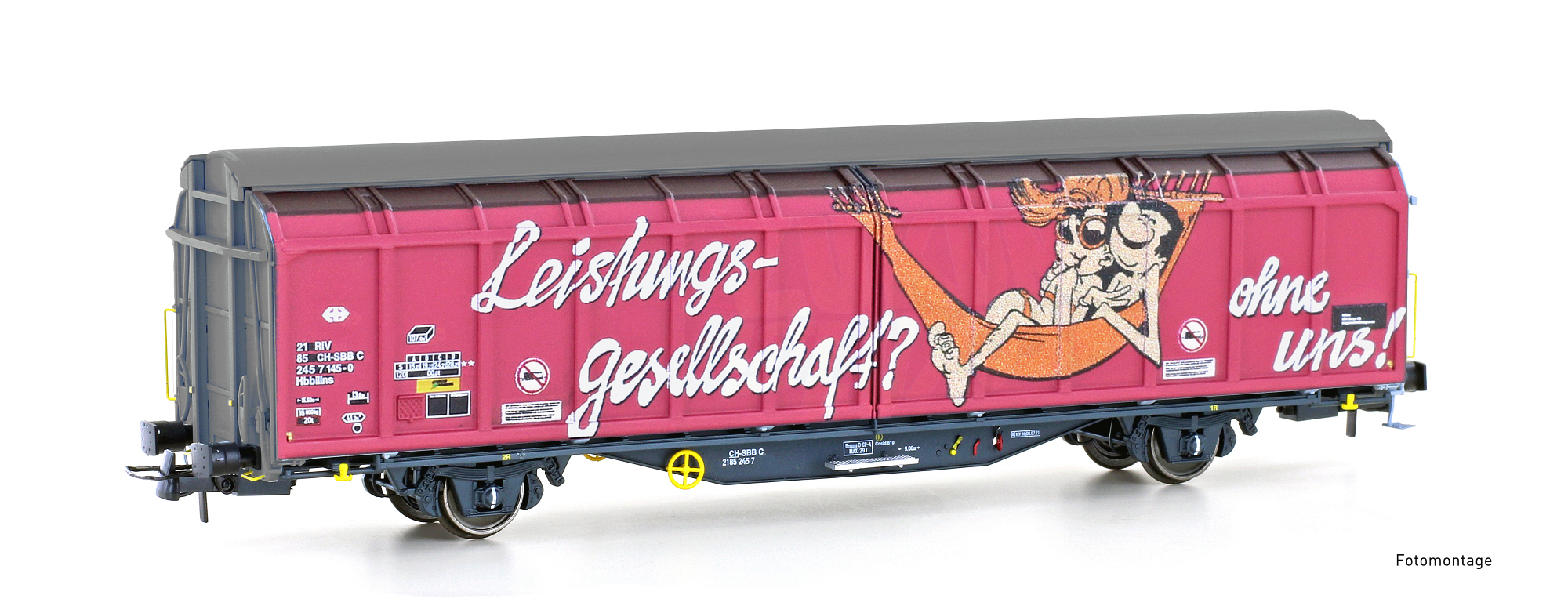 Hobbytrain H45105 - Schiebewandwagen Hbbillns SBB,