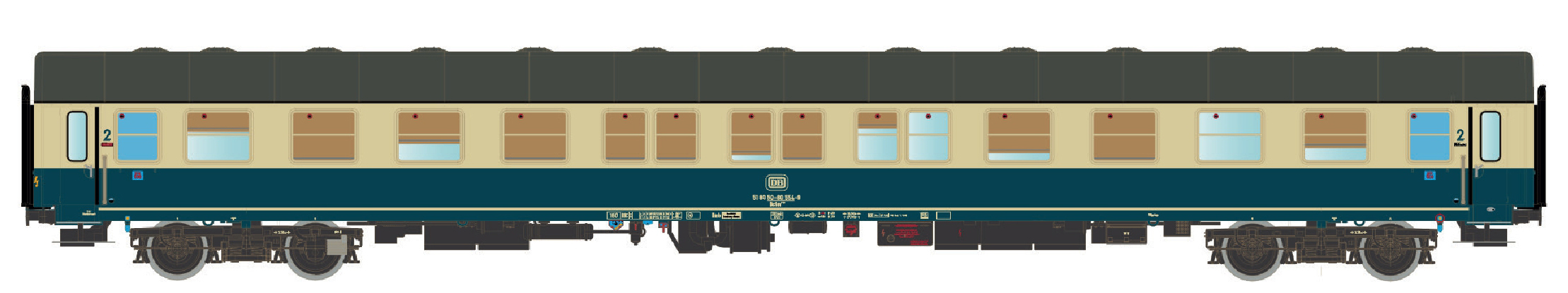 LS Models LS46184 - Liegewagen Bctm 256 DB, Ep.IV,