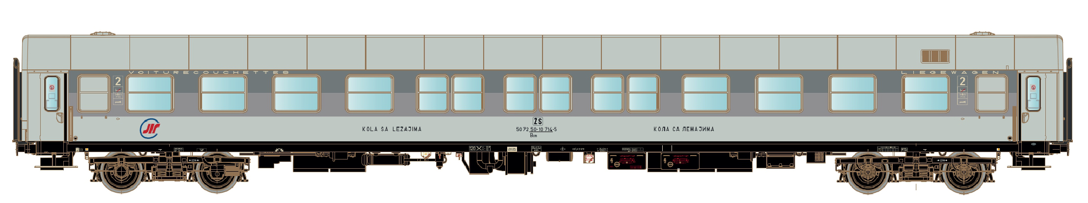 LS Models LS48071 - Liegewagen Bctm 257 JZ, Ep.V-V