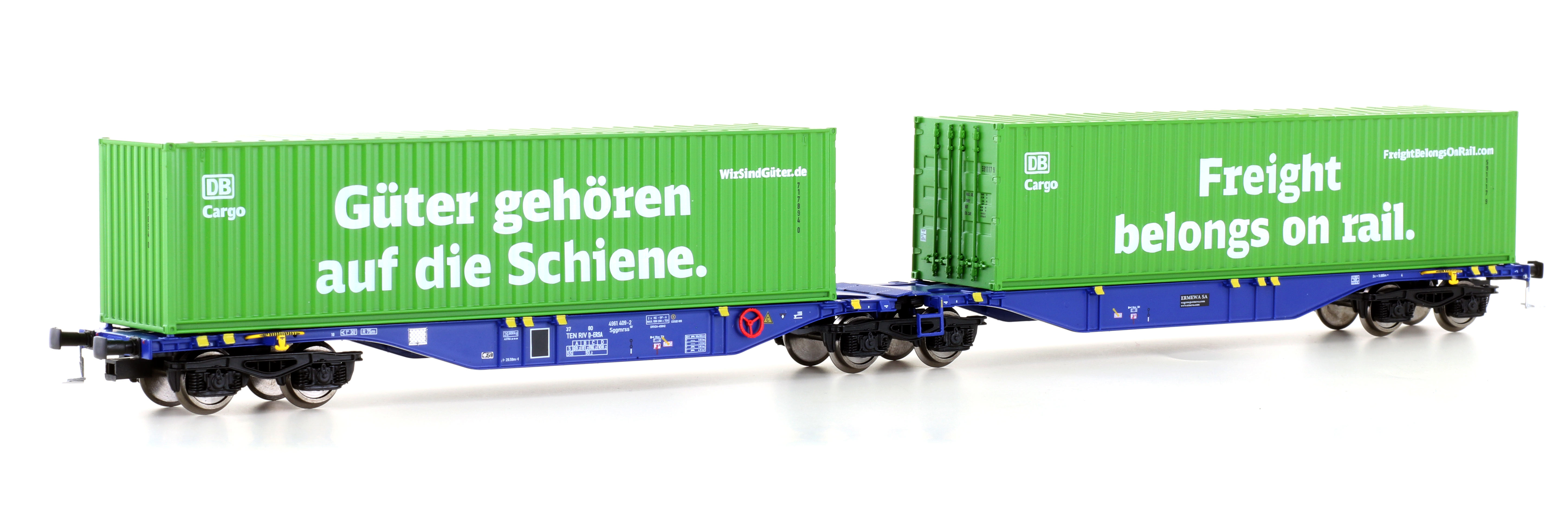 Mehano 28398 - Containerwagen Sggmrss'90 Ermewa, E