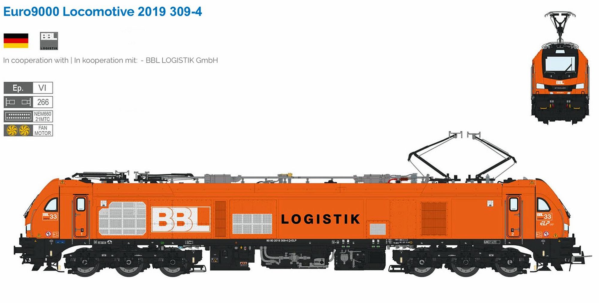 Sudexpress S0193091 - E-Lok BR 2019 / Euro 9000 BB
