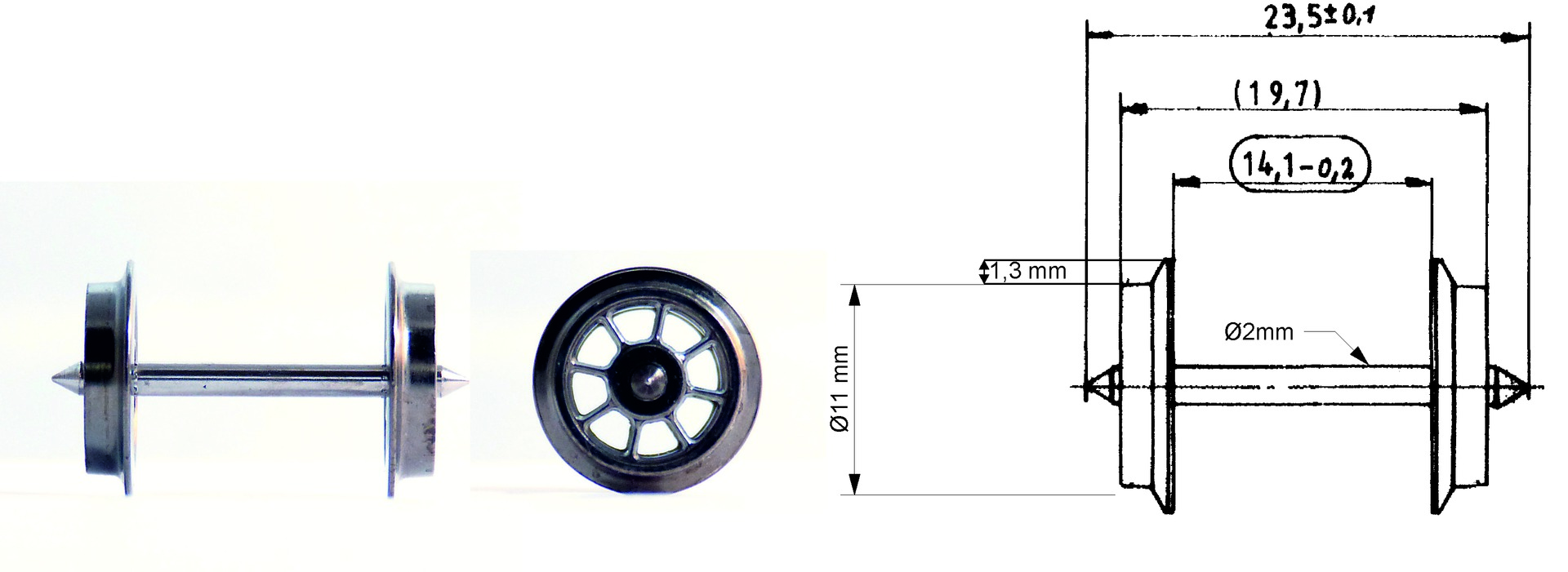 Fleischmann 6562 - SPEICHEN-TAUSCHRADSATZ VP 10