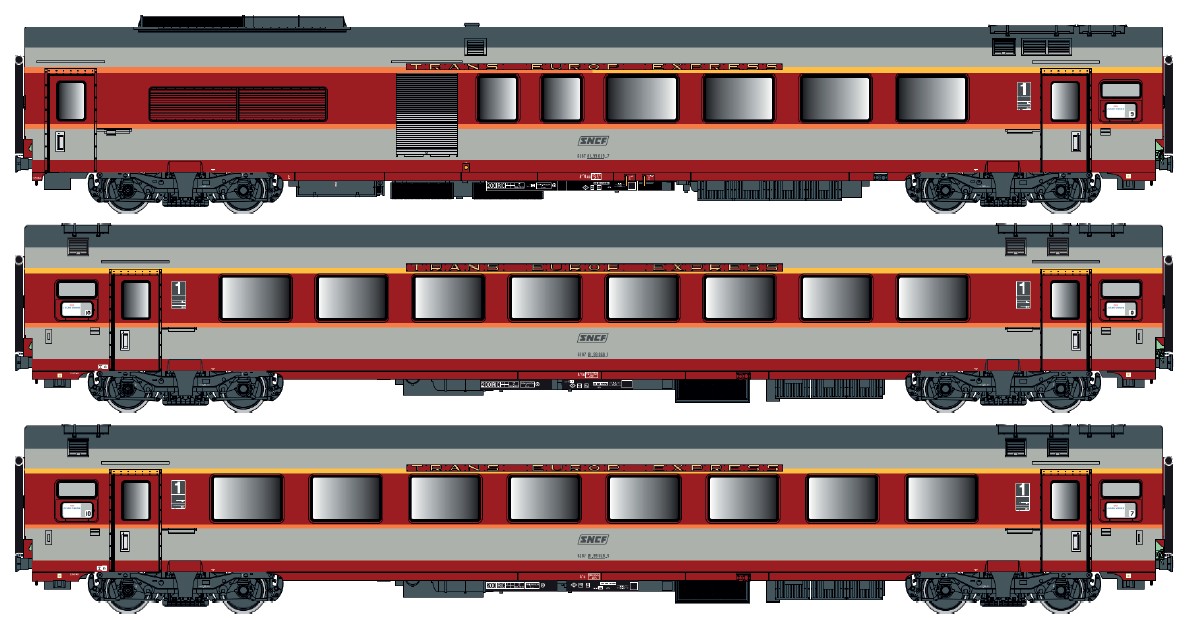 LS Models LS40800AC - 3er Set GC Personenwagen SNC
