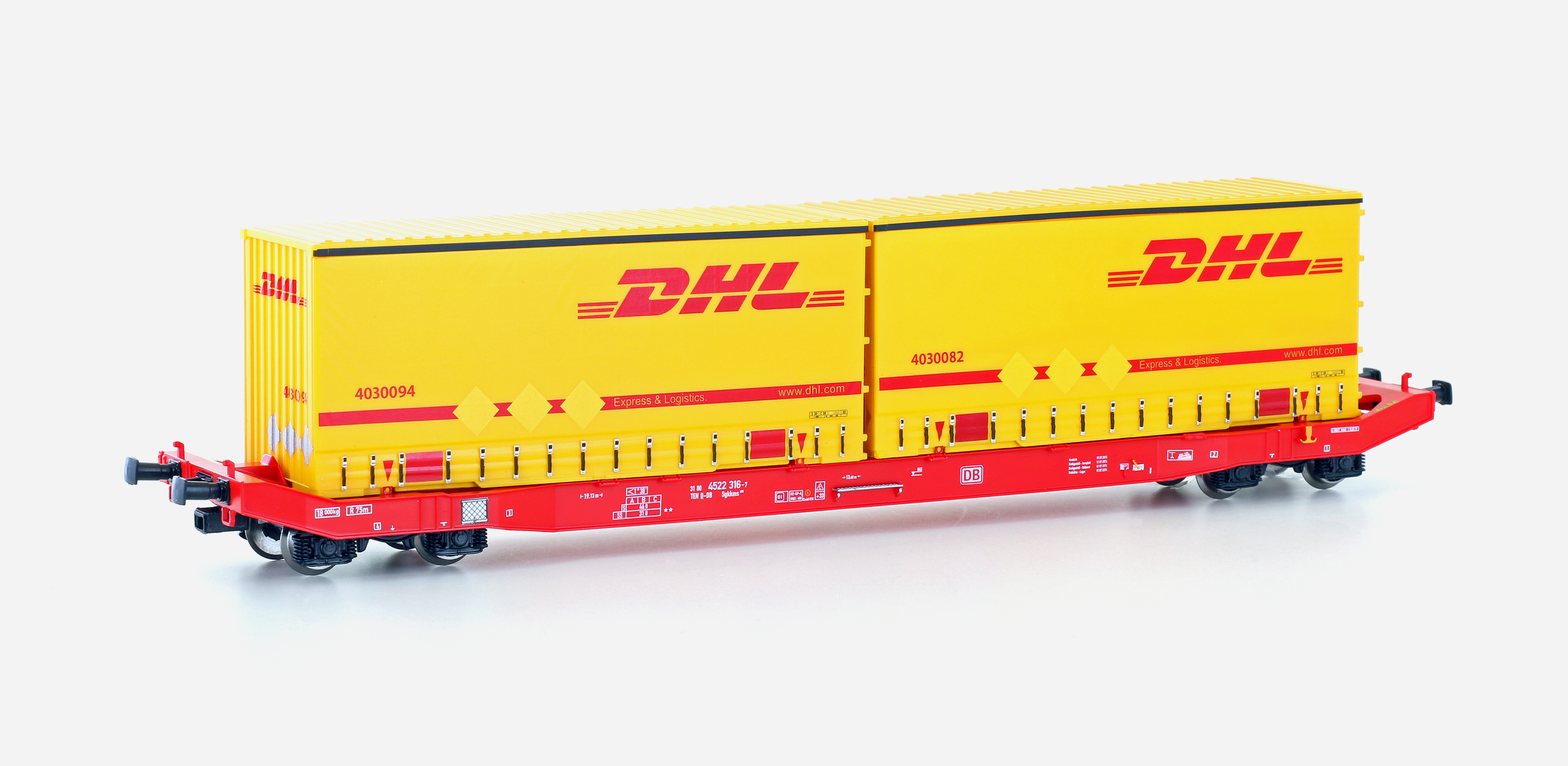 Mehano 28411 - Containerwagen Sgkkms 698 DB Cargo,