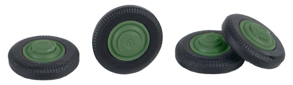 Faller 163119 - 4 Reifen und Felgen für VW Kä