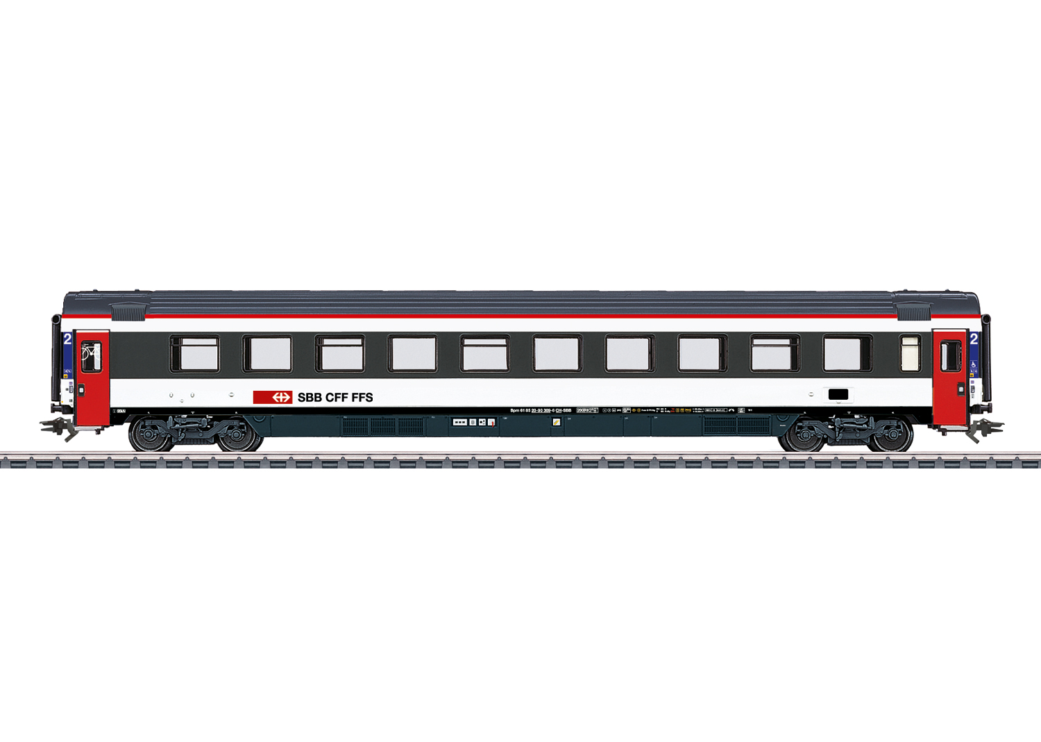 Märklin 43675 - EuroCity-Schnellzw.Bpm SBB