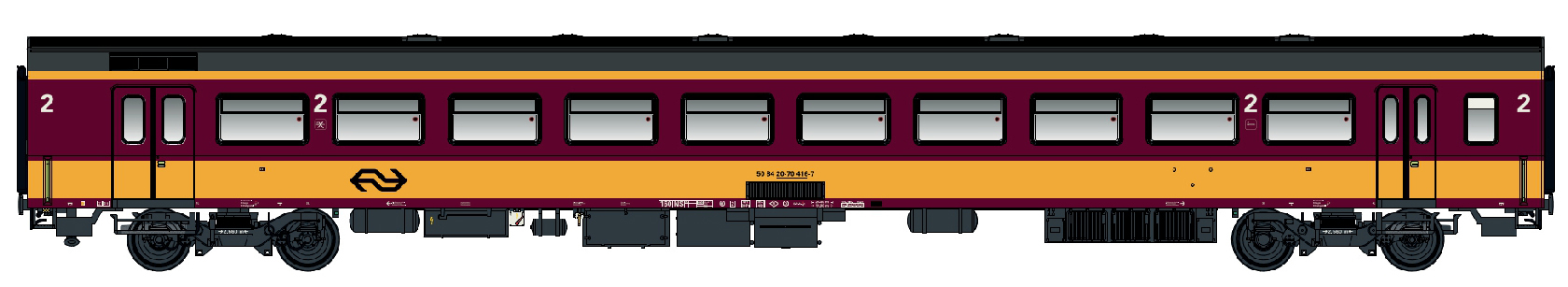 LS Models LS44266 - Personenwagen ICR 2.Kl. B10 NS