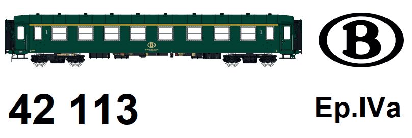 LS Models LS42113 - Personenwagen I2 A8 SNCB Ep. I