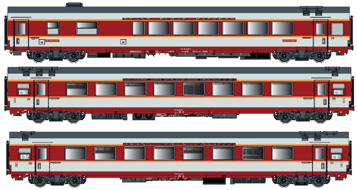 LS Models LS40805DC - 3er Set GC Personenwagen SNC
