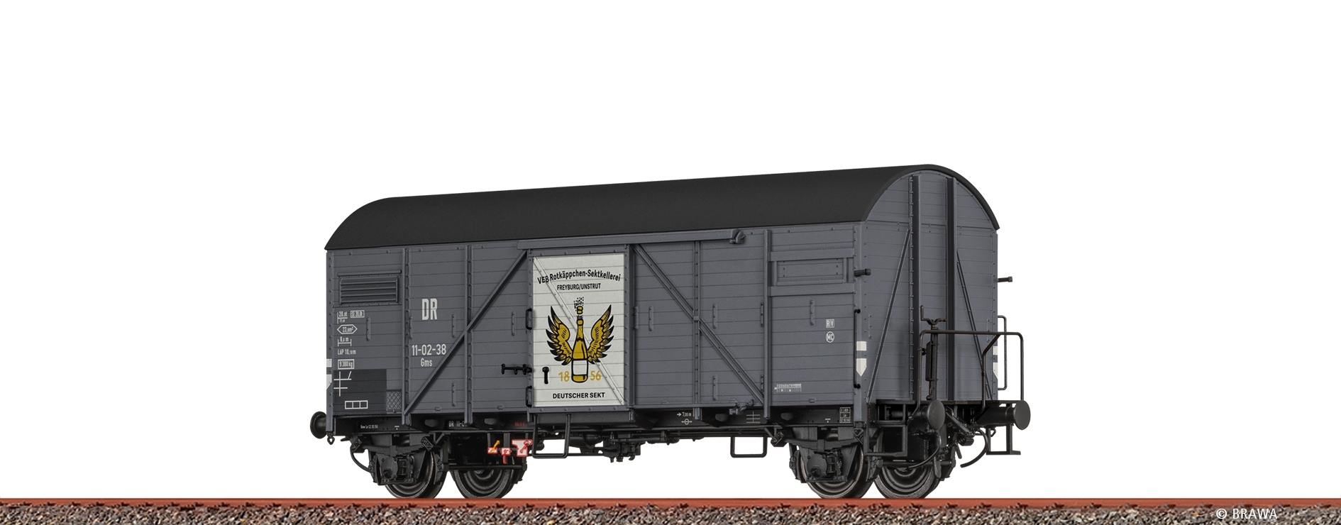 Brawa 51189 - H0 GÜW Glms DR III, Rotkäppchen