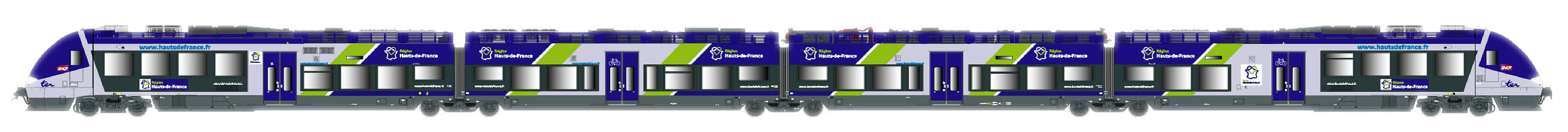 LS Models LS10899S - Triebzug AGC 4, 4-tlg. SNCF,
