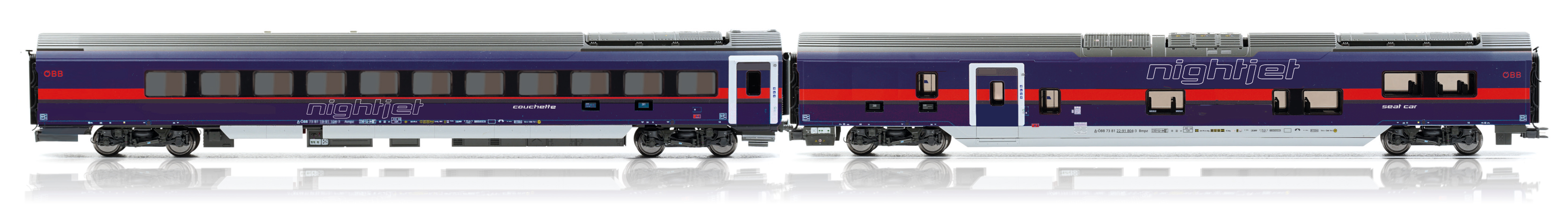 Jägerndorfer JC72450 - 2er Set Nachtzugwagen DANI
