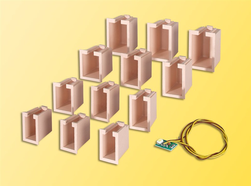 Viessmann 6005 - Hausbel.-Startset, 12 Boxen