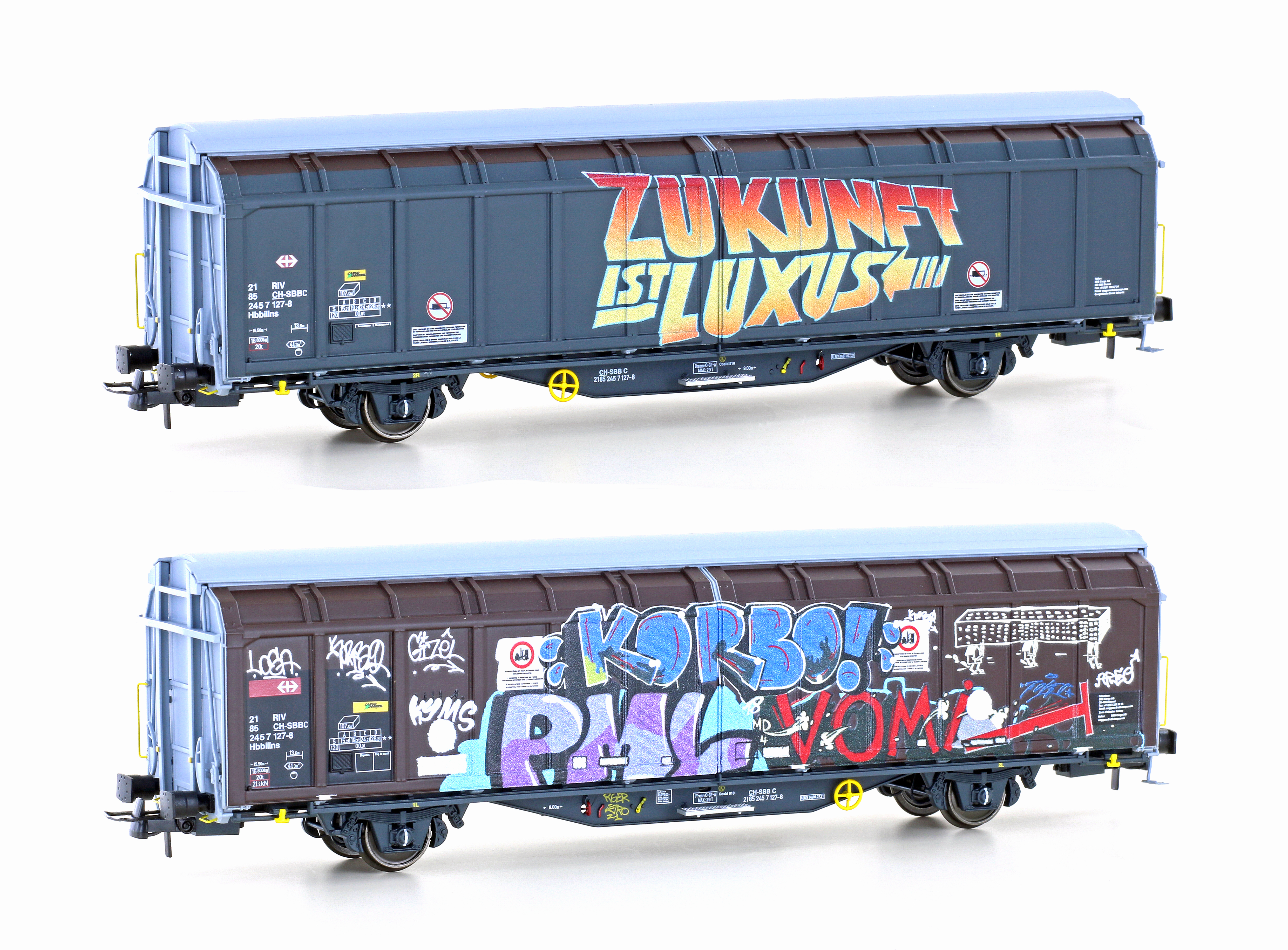 Hobbytrain H45104 - Schiebewandwagen Hbbillns SBB,