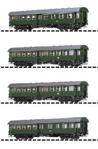 Brawa 46111 - H0 SET 4yg DB, III, AC L