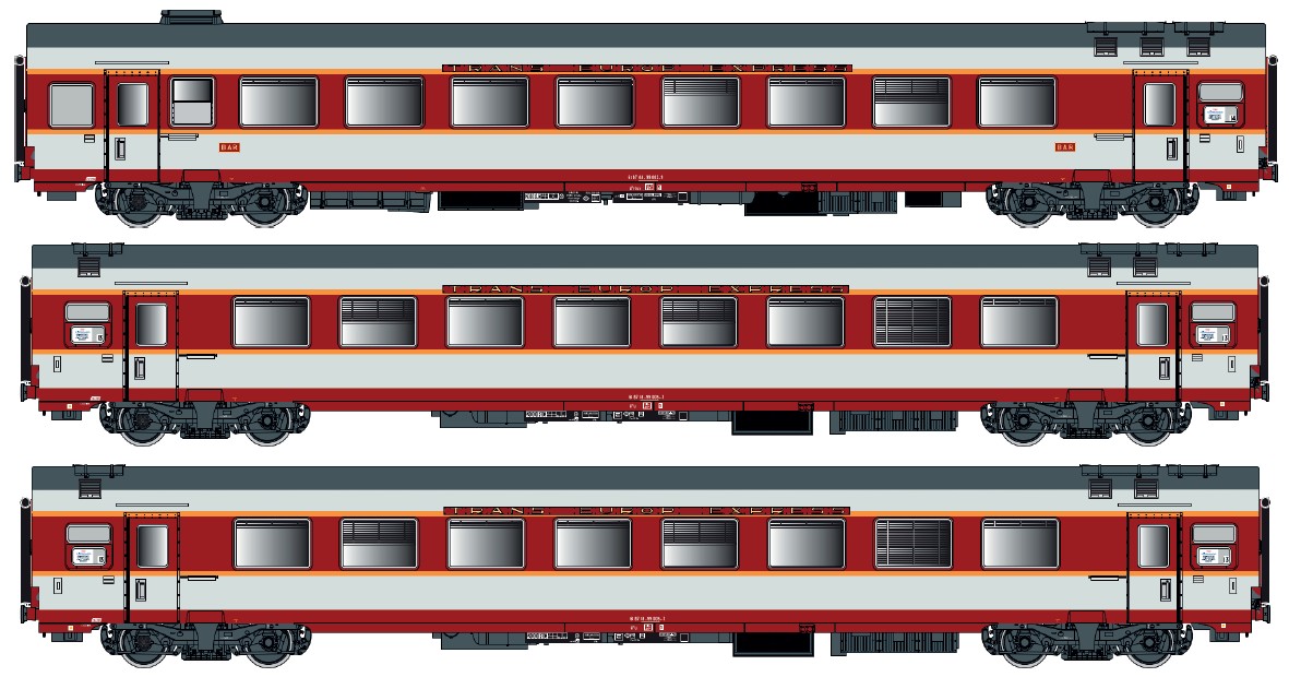 LS Models LS40804AC - 3er Set GC Personenwagen SNC