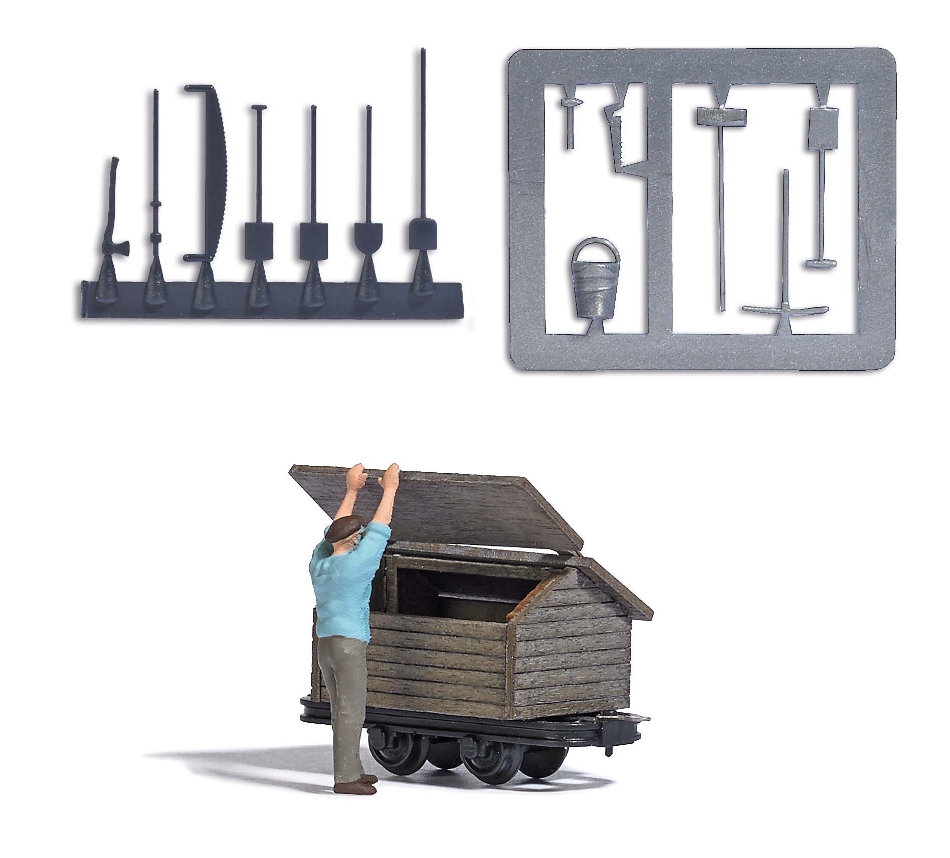 Busch 12453 - A-Set: Werkzeugwagen