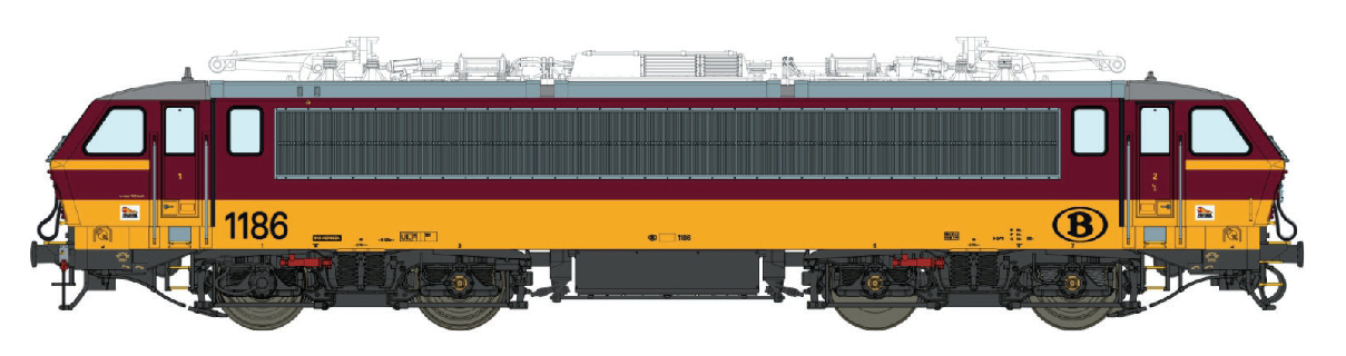LS Models LS12598AC - E-Lok HLE 11 SNCB, Ep.VI, Be