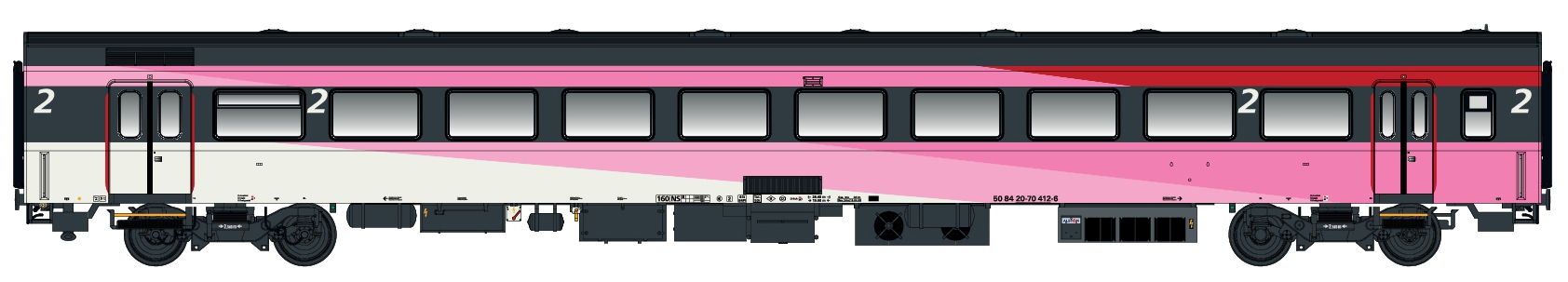 LS Models LS44057-3 - Personenwagen ICRm 2.Kl. B N