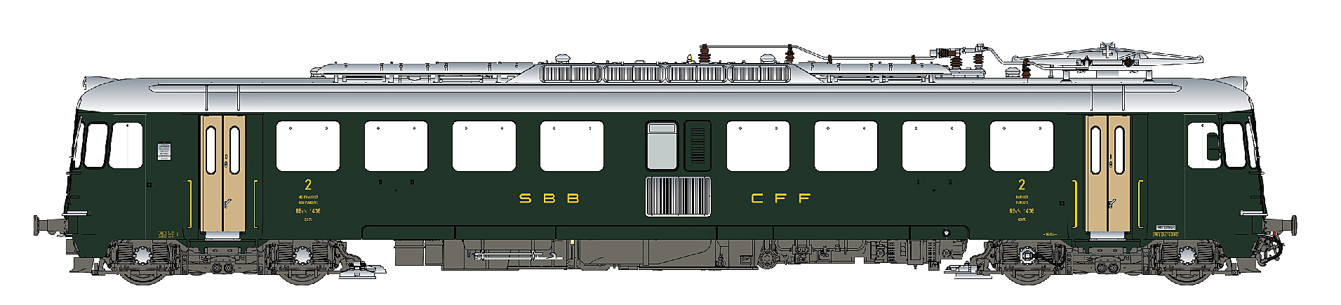 LS Models LS17051 - Triebwagen Rbe 4/4 (1436) SBB,