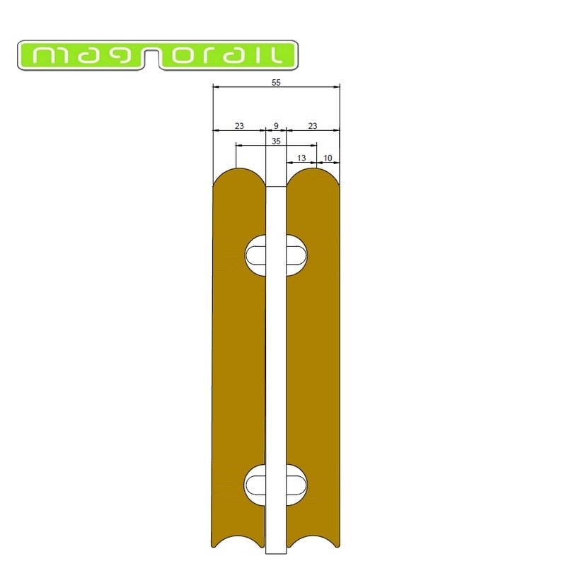 Magnorail SO-11 - Gleisabdeckungshalter 60cm gerad