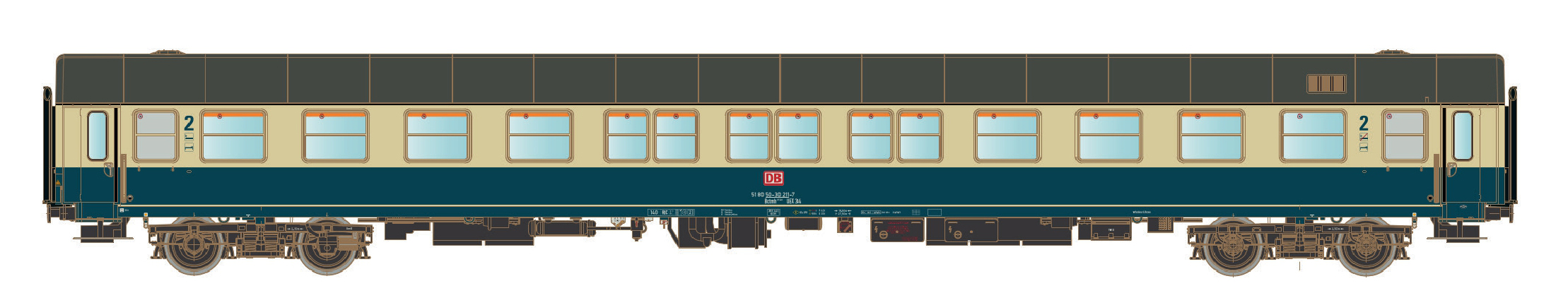 LS Models LS46190 - Liegewagen Bctm 257 DBAG, Ep.V