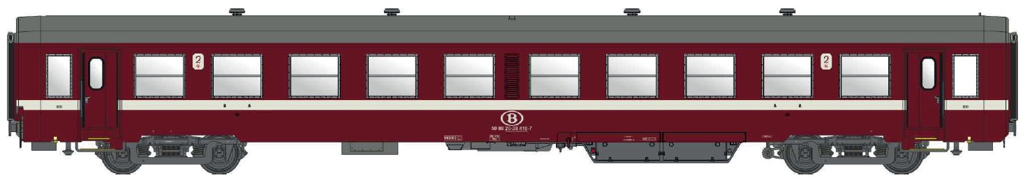 Models World MW40040 - Personenwagen K4 B, 2.Kl. S