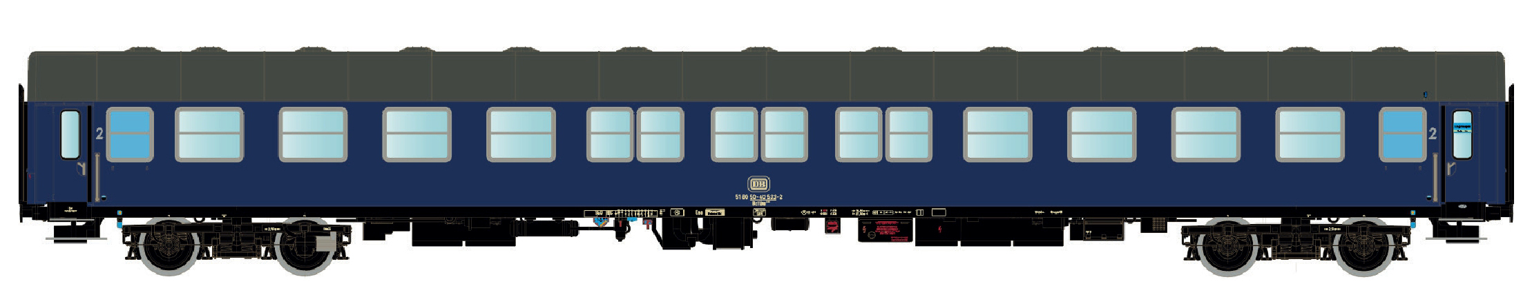 LS Models LS46180 - Liegewagen Bctm 256 DB, Ep.IV,