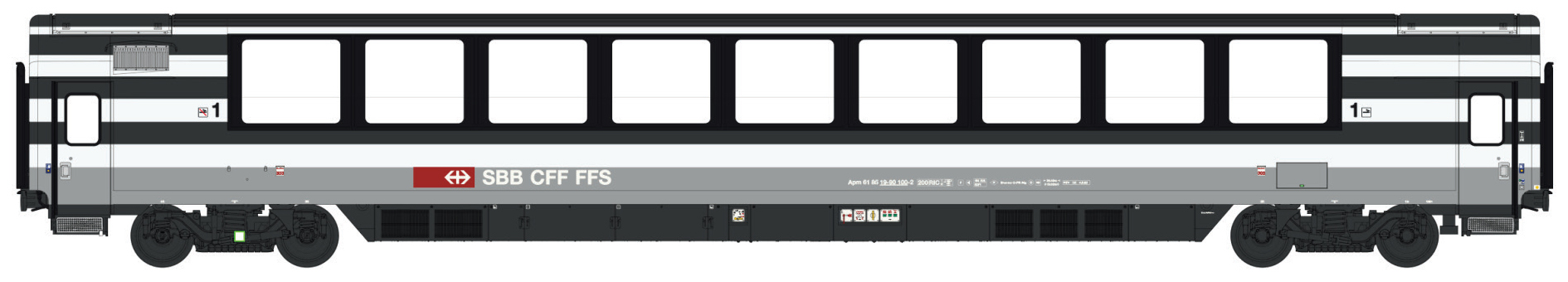 LS Models LS47396 - EC Panoramawagen, 1.Kl. SBB, E