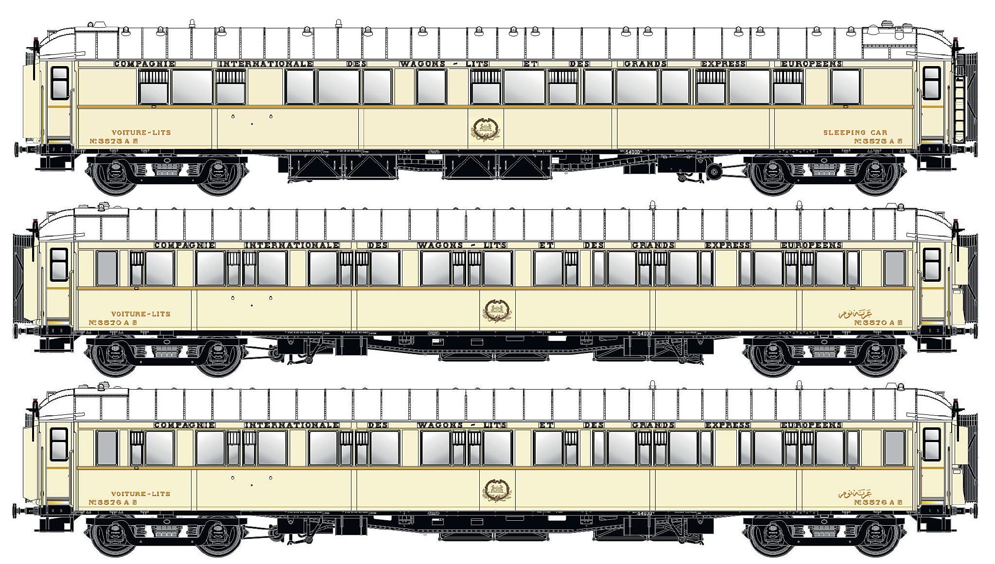 LS Models LS49139 - 3er Set Schlafwagen WL S1 CIWL