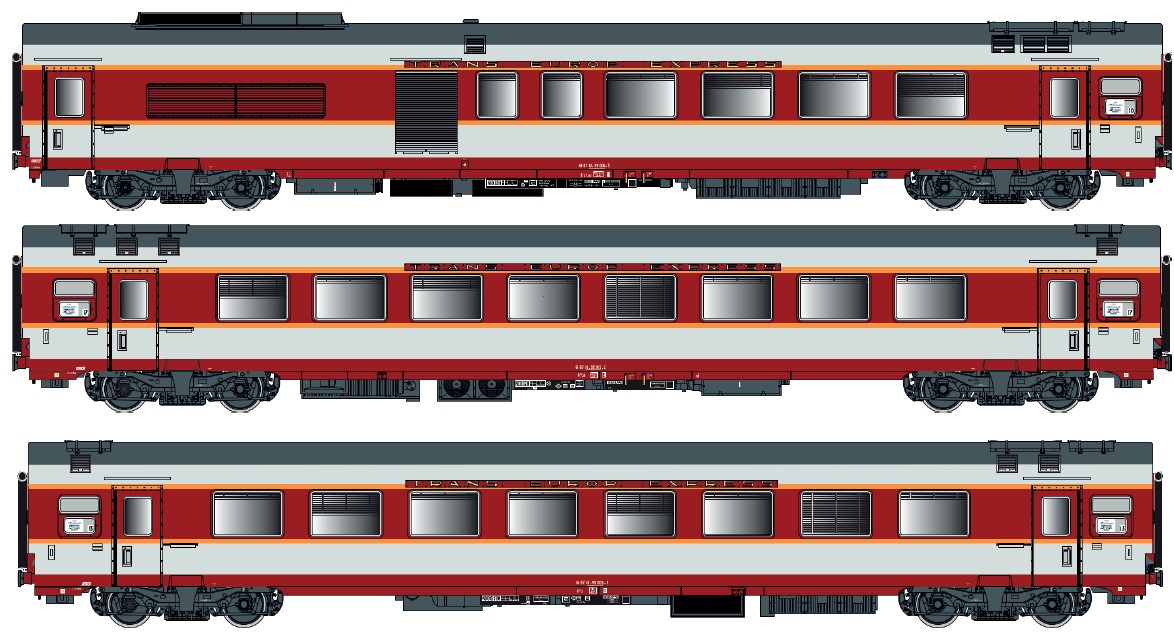 LS Models LS40803DC - 3er Set GC Personenwagen SNC